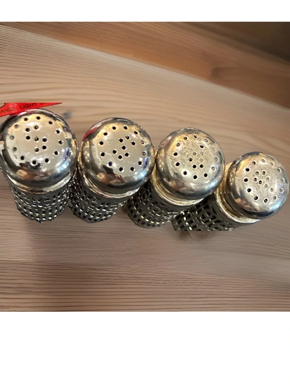 Salt and pepper shakers set of 4